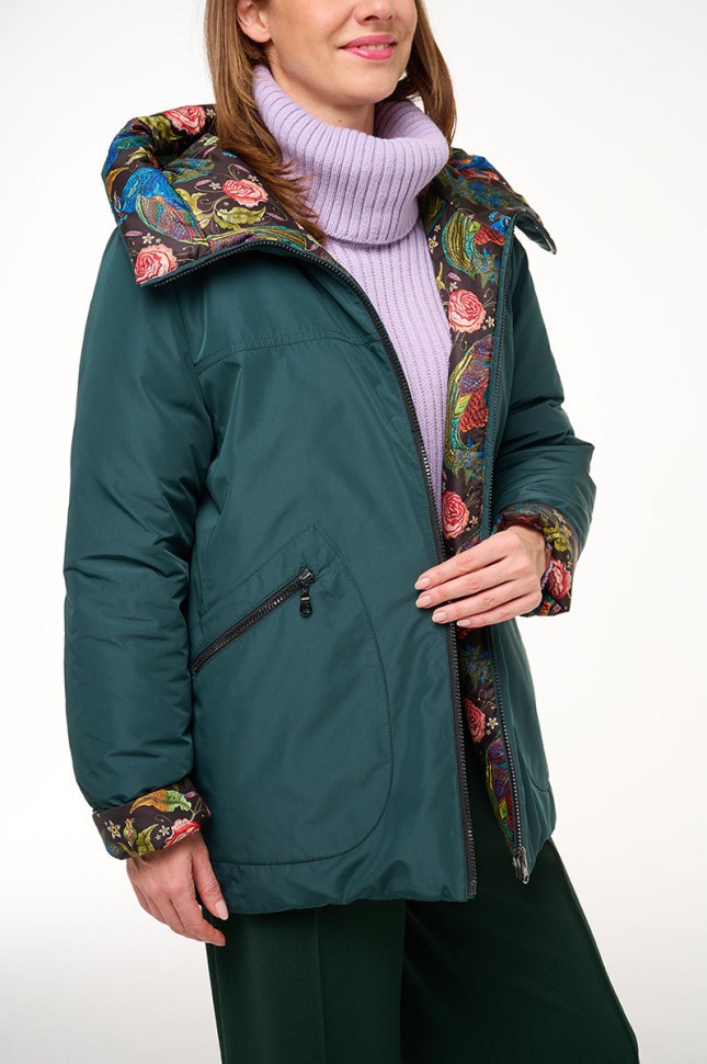 Женская двусторонняя куртка Dixi Coat 5125-115/print  - 