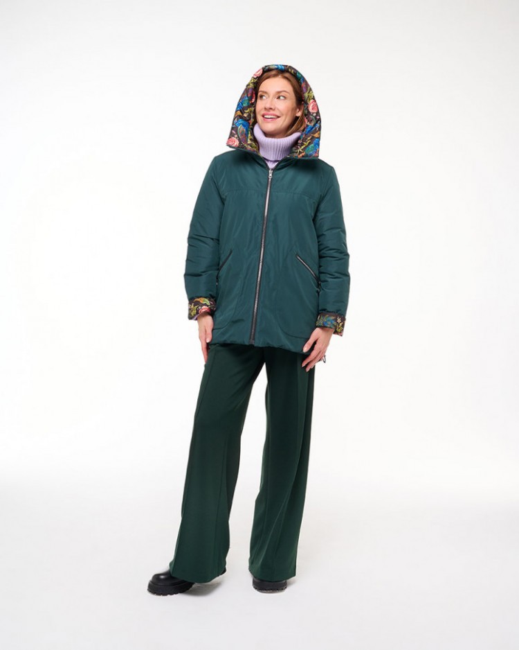 Женская двусторонняя куртка Dixi Coat 5125-115/print  - 