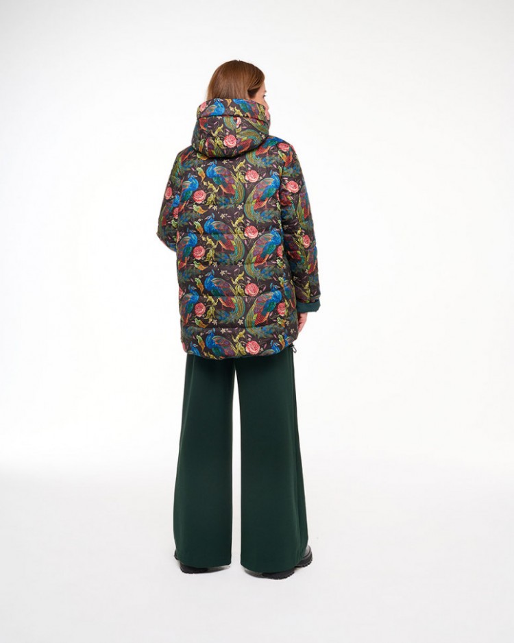 Женская двусторонняя куртка Dixi Coat 5125-115/print  - 