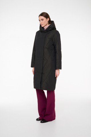  Женское пальто Dixi Coat 3715-322 темно-зеленое   