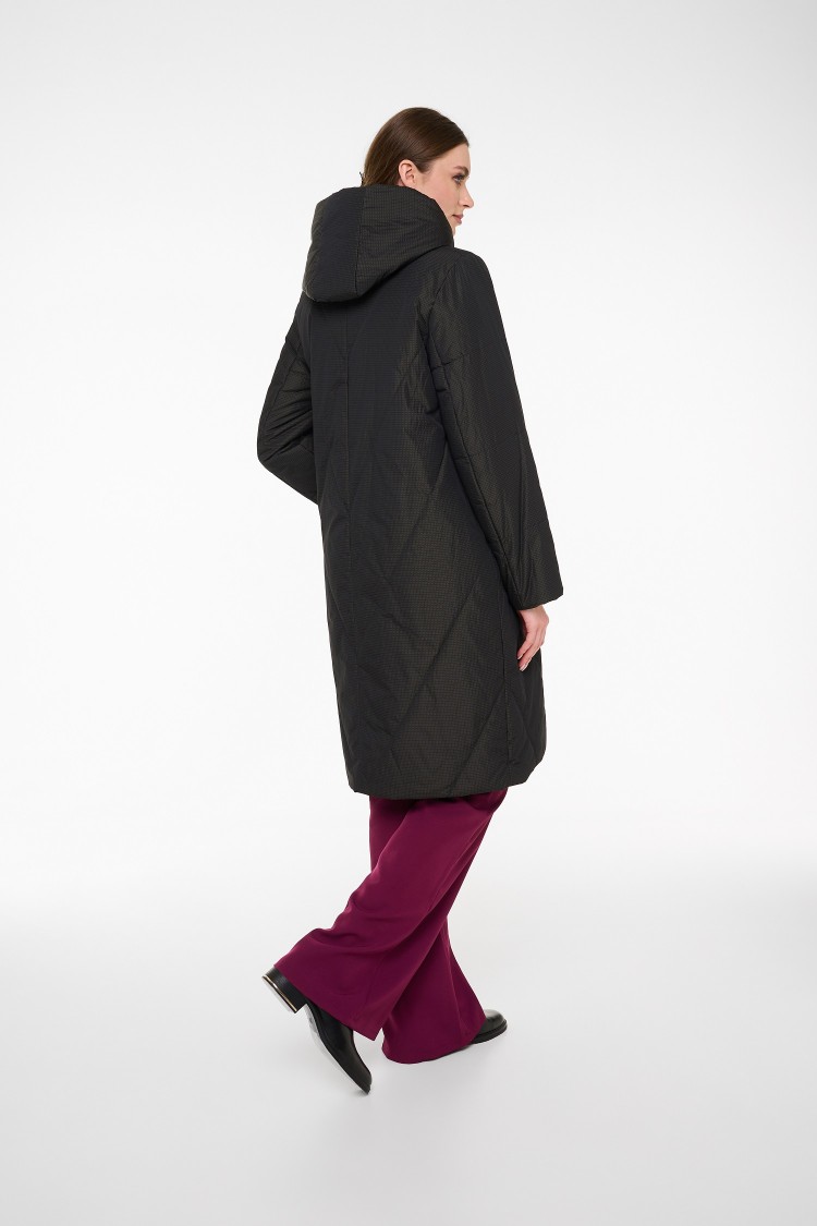  Женское пальто Dixi Coat 3715-322 темно-зеленое    - 