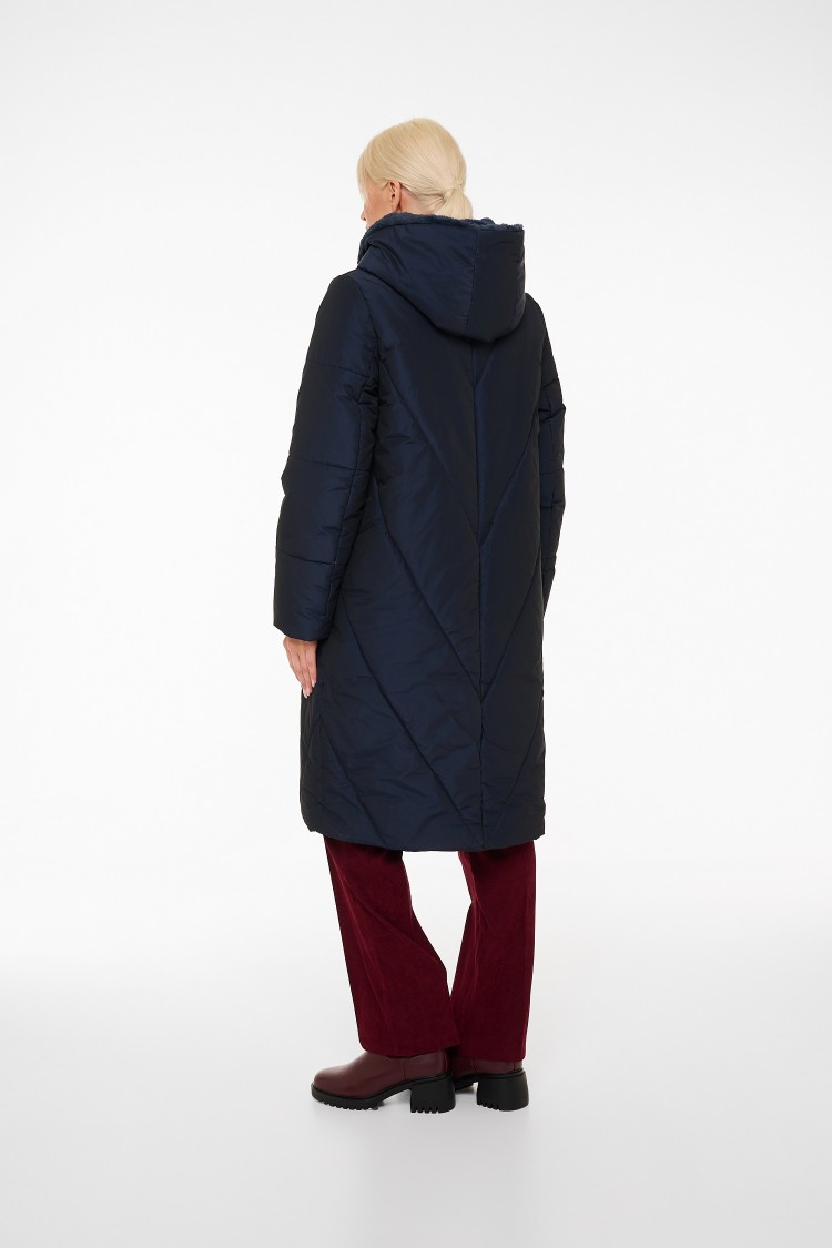 Женское пальто Dixi Coat 5145-115+ эко-мех  - 