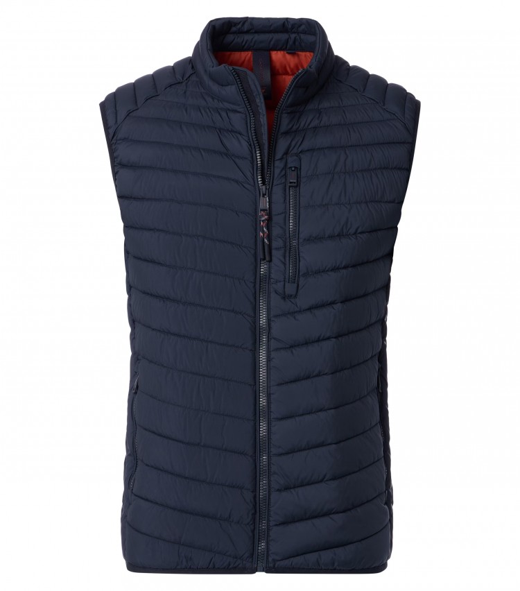 Жилет  мужской CASAMODA 554386200 Размеры: XL,XXL,XXXL  Цвет: 105-синий  Длина в размере L-77см. Утеплитель-Sorona(100гр)